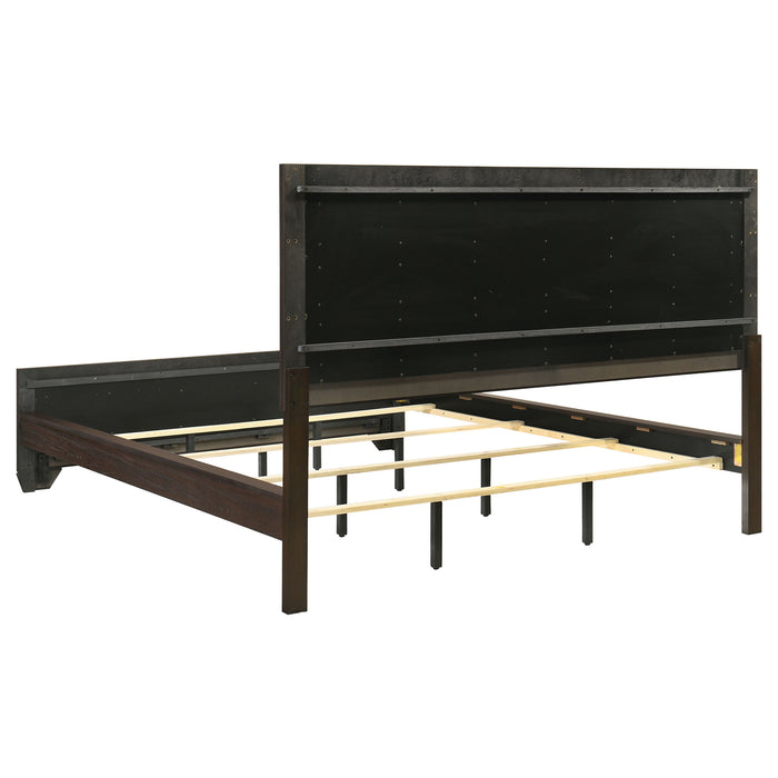 Kauffman 4-piece California King Bedroom Set Dark Cocoa