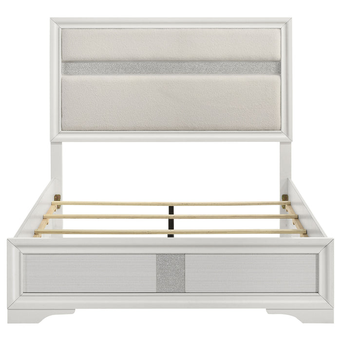 Miranda 54-inch Upholstered Full Panel Bed White