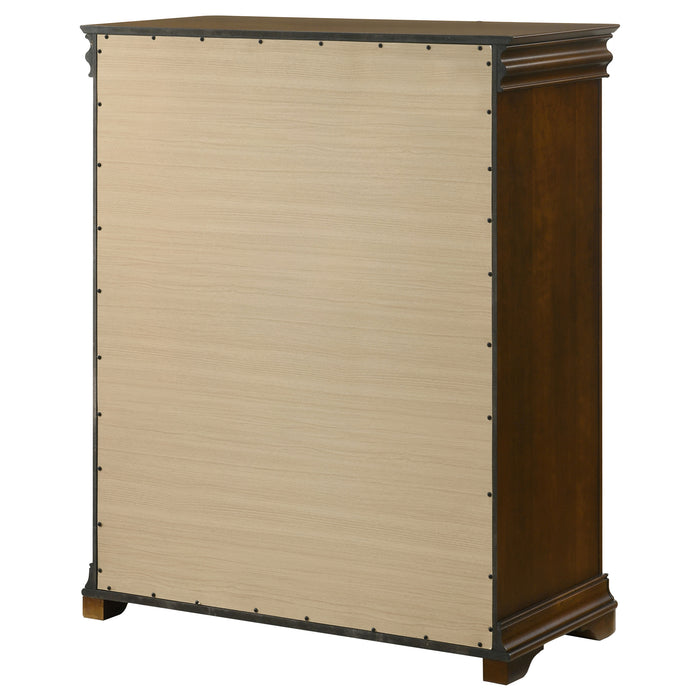 Garland 4-drawer Bedroom Chest of Drawers Brown Cherry