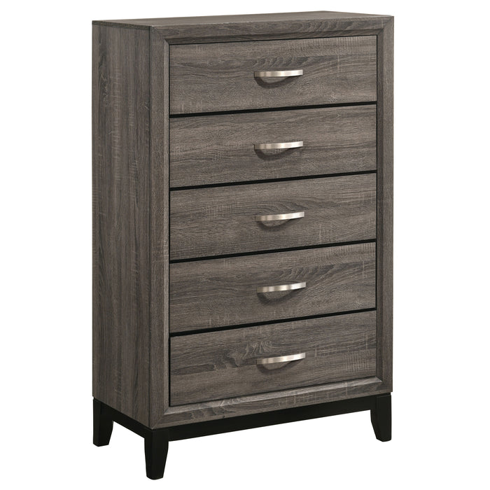 Watson Five-piece California King Bedroom Set Grey Oak