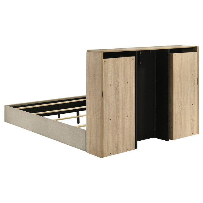 Arielle 5-piece Queen Bedroom Set Light Oak
