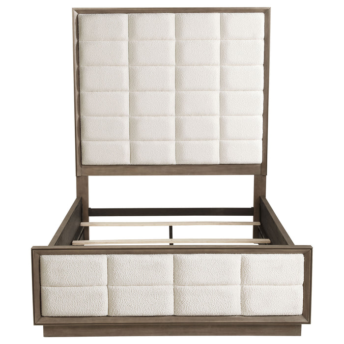 Durango 80-inch Queen Panel Bed Taupe Oak