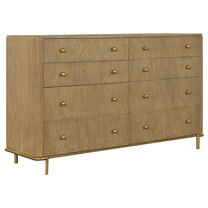 Arini 5-piece Queen Bedroom Set Cream and Sand Wash