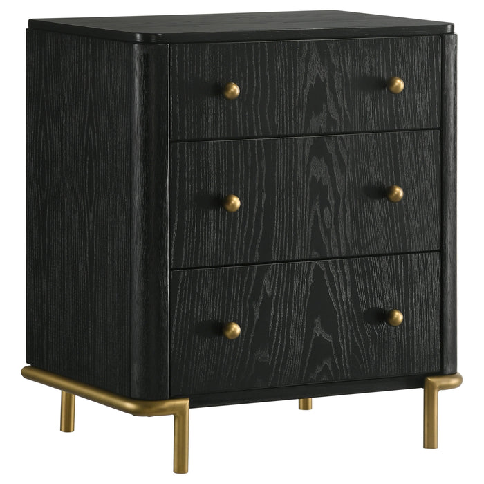 Arini 4-piece Eastern King Bedroom Set Cream and Black