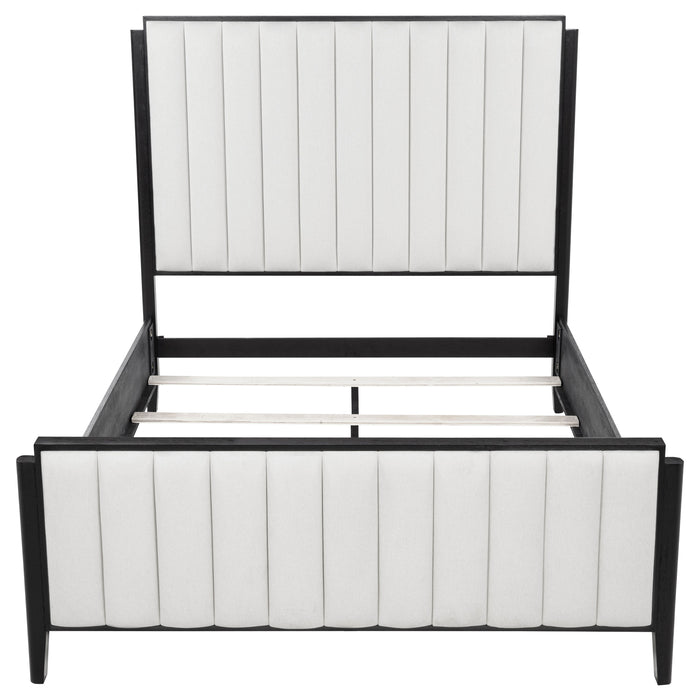 Brookmead 60-inch Upholstered Queen Bed Black
