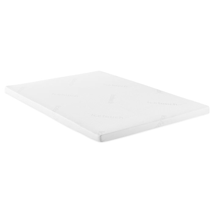 Cascade 3-inch Eastern King Cool Memory Foam Mattress Topper