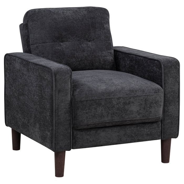 Bowen II 3-piece Upholstered Track Arm Sofa Set Steel Grey