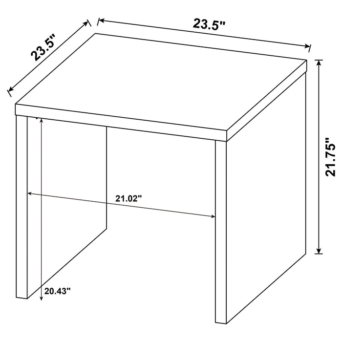Canoga 2-piece Lift Top Cocktail Coffee Table Set Light Oak
