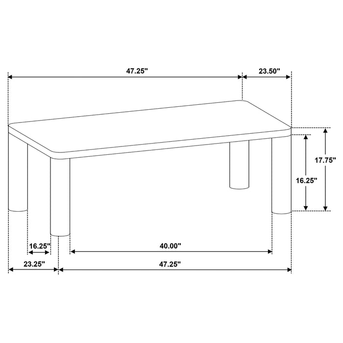 Castlewood Engineered Wood Cocktail Coffee Table Brown Oak