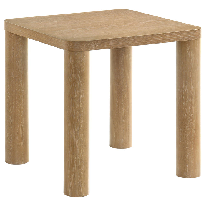 Castlewood 2-piece Cocktail Coffee Table Set Light Oak