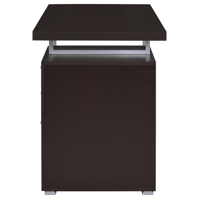 Brennan 47-inch 3-drawer Office Computer Desk Cappuccino