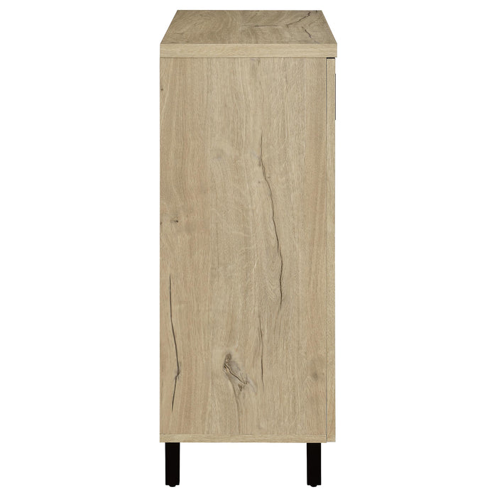 Brixton 2-door Entryway Shoe Storage Cabinets White Oak