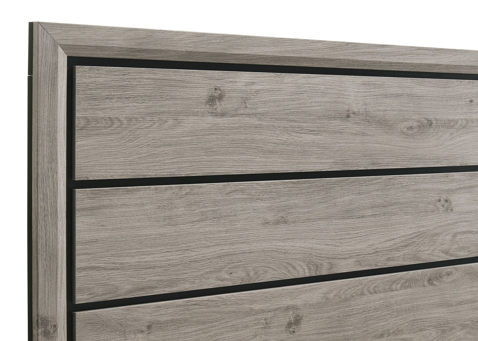 Watson Wood Twin Panel Bed Light Taupe