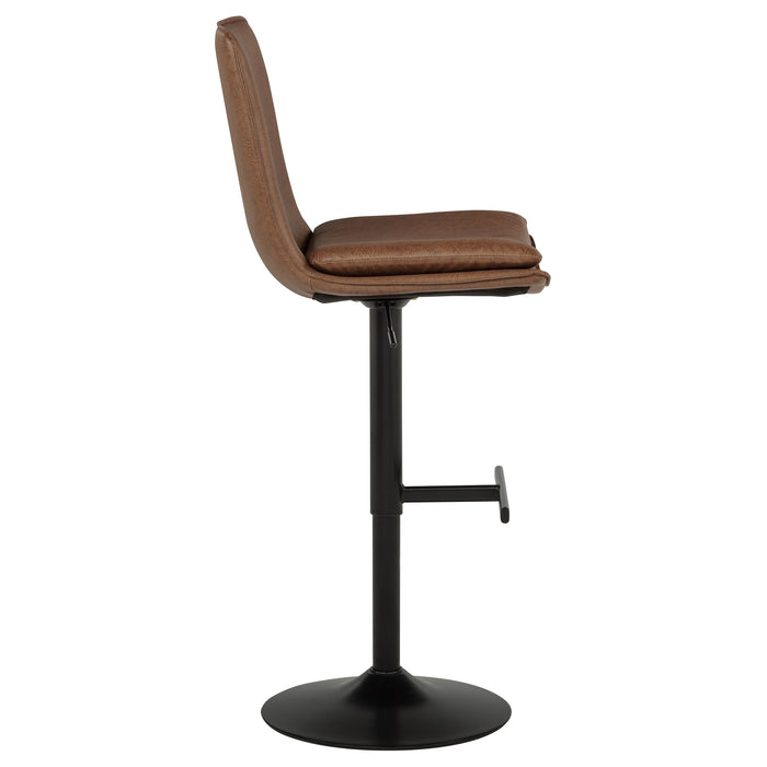 2027 Adjustable Bar Chair Coffee / Black