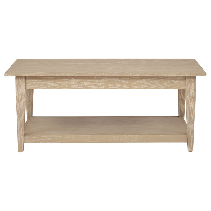 Lindenton 2-piece Wood Lift-Top Coffee and End Table Set Blonde