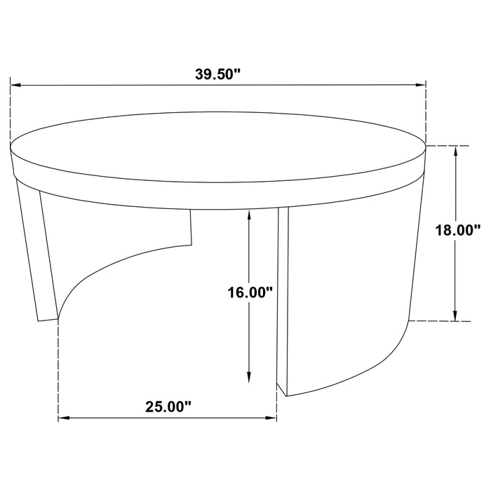 Sweeney 2-piece Coffee and End Occasional Table Set Black