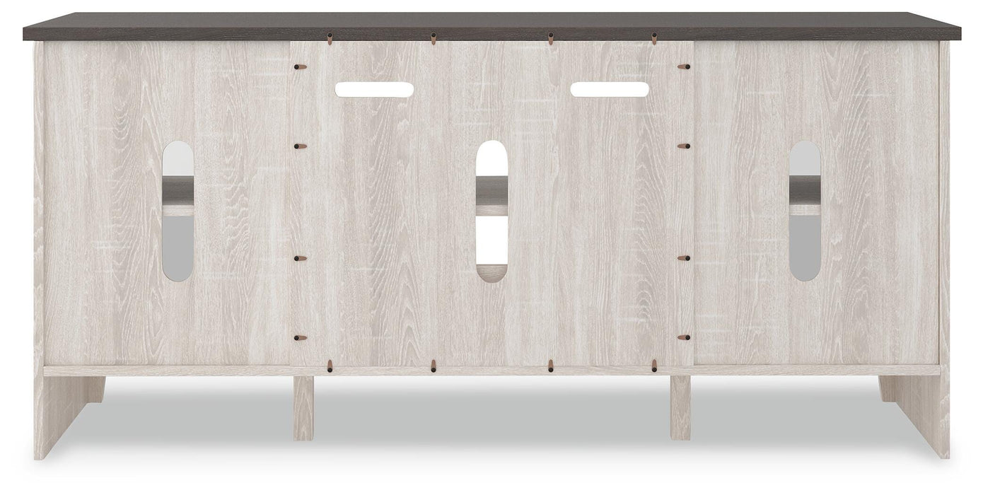 Ashley Express - Dorrinson LG TV Stand w/Fireplace Option
