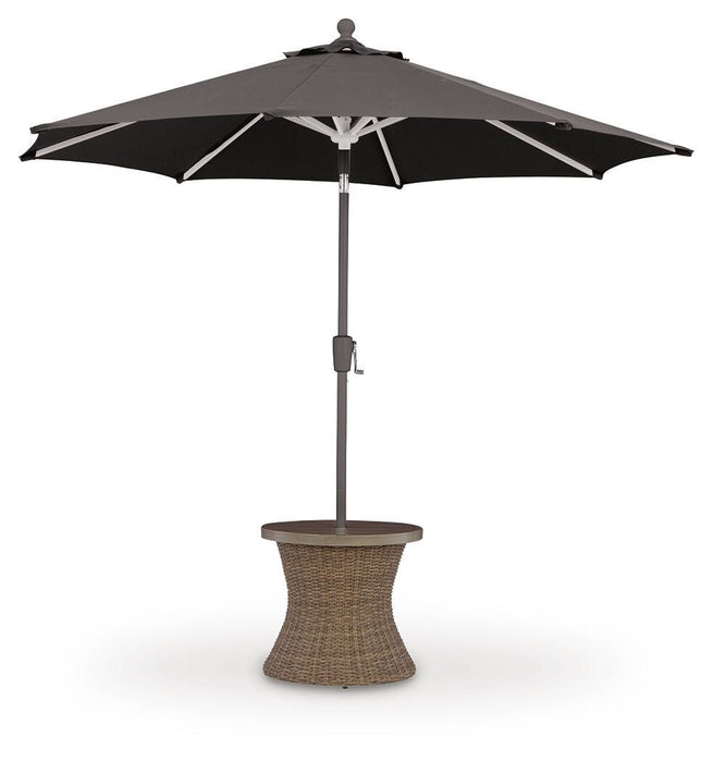 Ashley Express - Laguna Heights Round End Table w/UMB OPT
