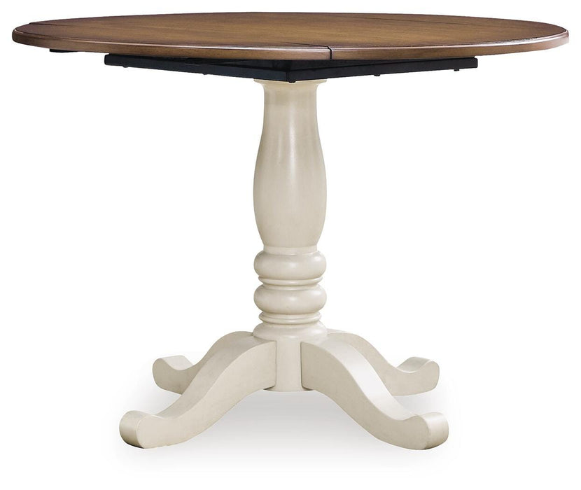 Ashley Express - Wirloni Round DRM Drop Leaf Table