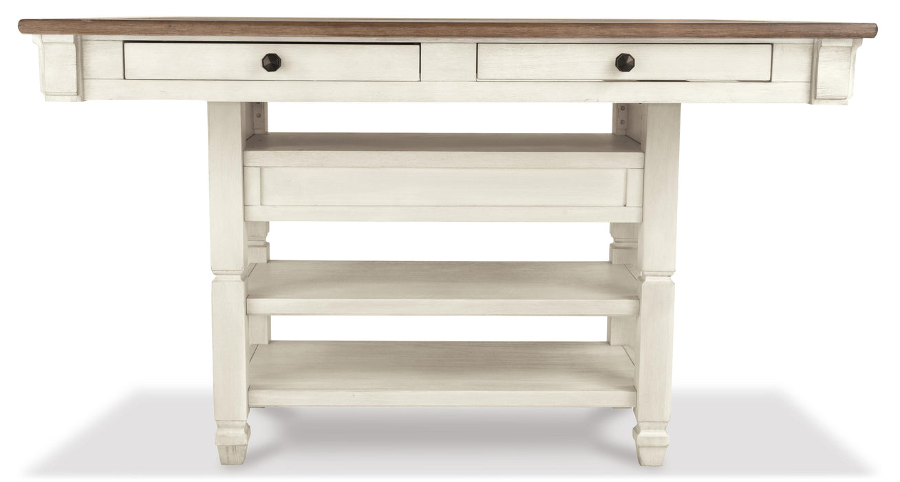 Bolanburg Counter Height Dining Table and 6 Barstools