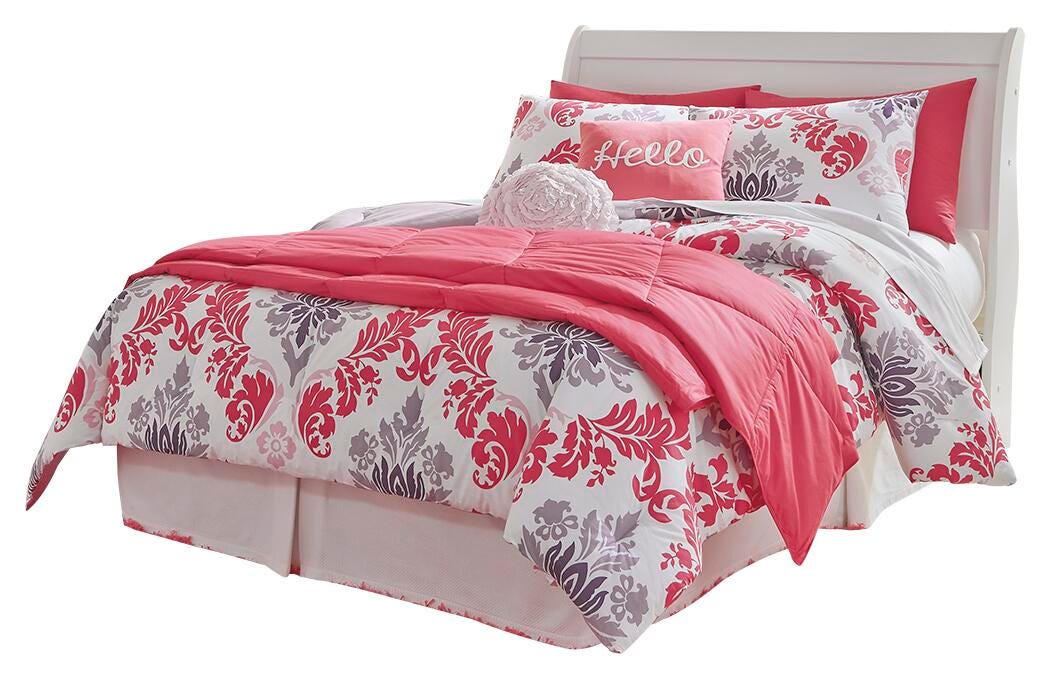 Anarasia Full Sleigh Headboard, Dresser, Mirror, Chest and Nightstand