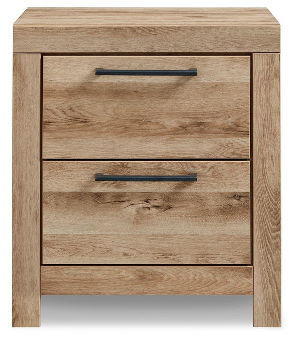 Hyanna King Panel Bed, Dresser, Mirror and Nightstand