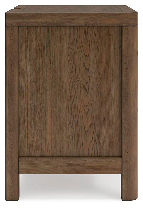 Cabalynn California King Upholstered Bed with Mirrored Dresser, Chest and Nightstand