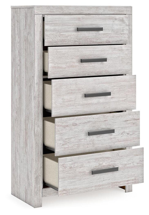 Cayboni Queen Panel Bed, Dresser, Mirror, Chest and Nightstand