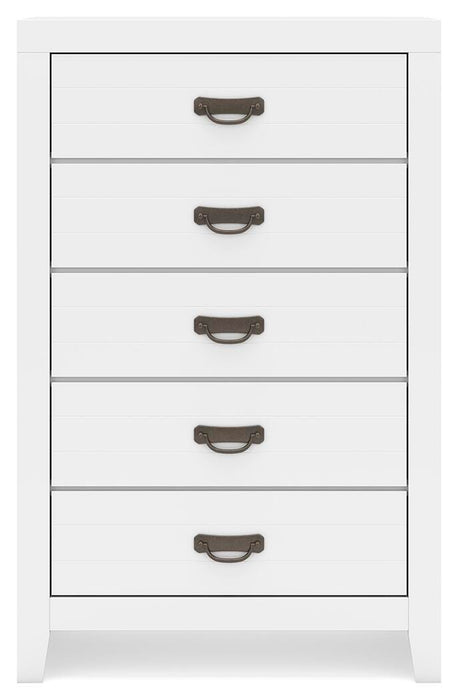 Binterglen Queen Panel Bed, Dresser, Mirror, Chest and Nightstand