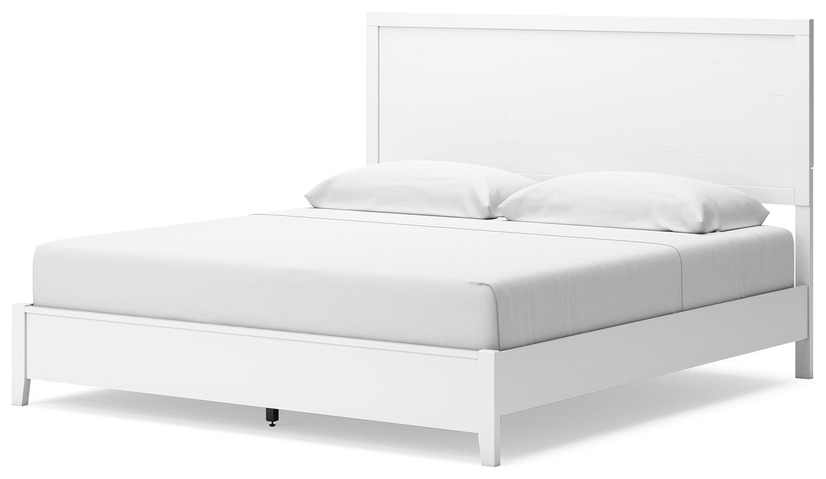 Binterglen King Panel Bed, Dresser, Mirror, Chest and Nightstand