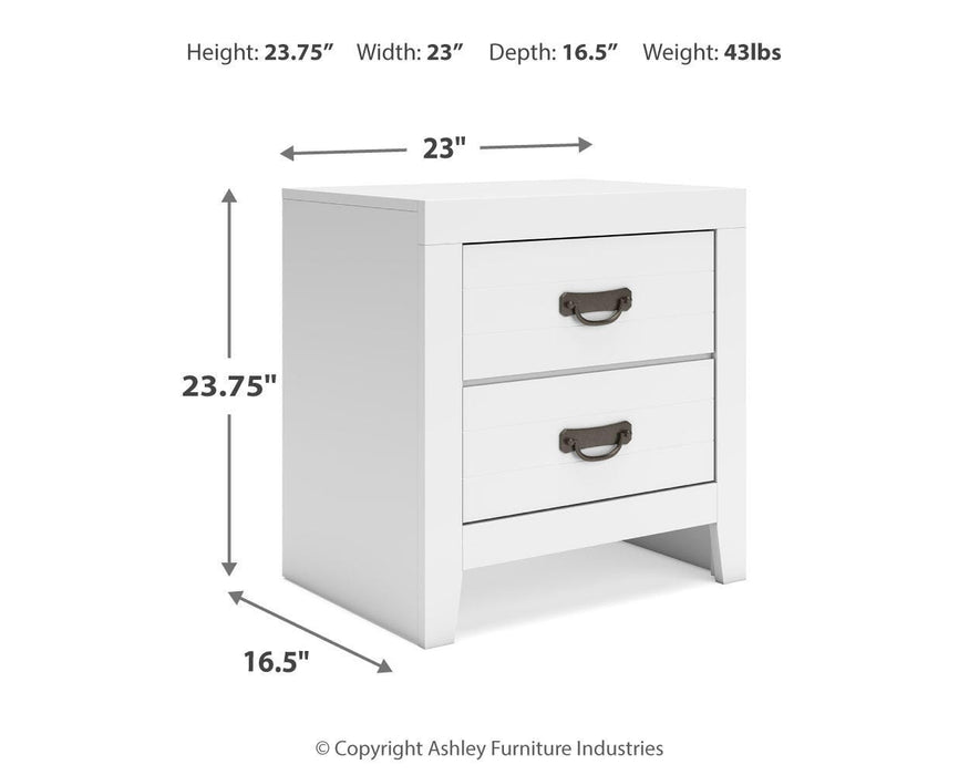 Binterglen King Panel Bed, Dresser, Mirror, Chest and Nightstand