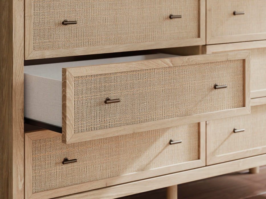 Cielden King Panel Headboard, Dresser, Mirror and Nightstand