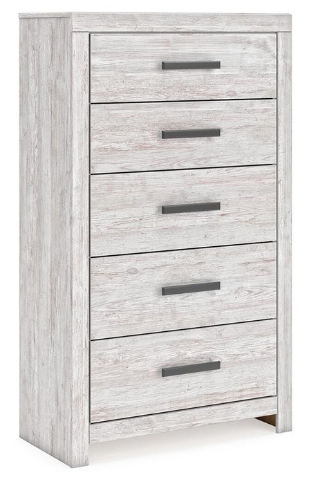 Cayboni Twin Panel Bed, Dresser, Mirror, Chest and Nightstand