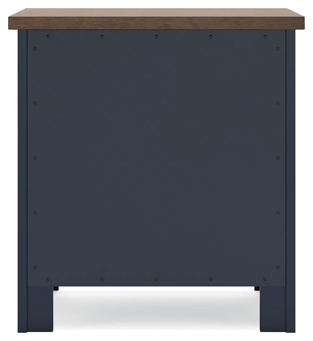 Landocken Twin Panel Bed, Dresser, Mirror, Chest and Nightstand