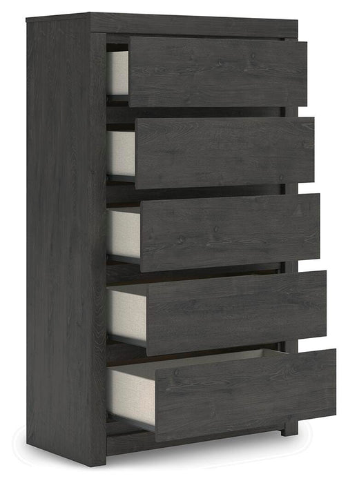 Fraluna Queen Panel Bed, Dresser, Mirror, Chest and Nightstand