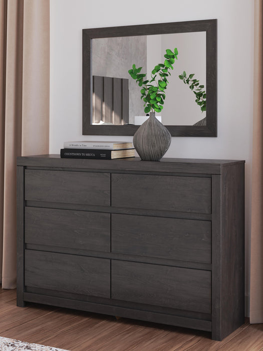 Fraluna Queen Panel Bed, Dresser, Mirror, Chest and Nightstand