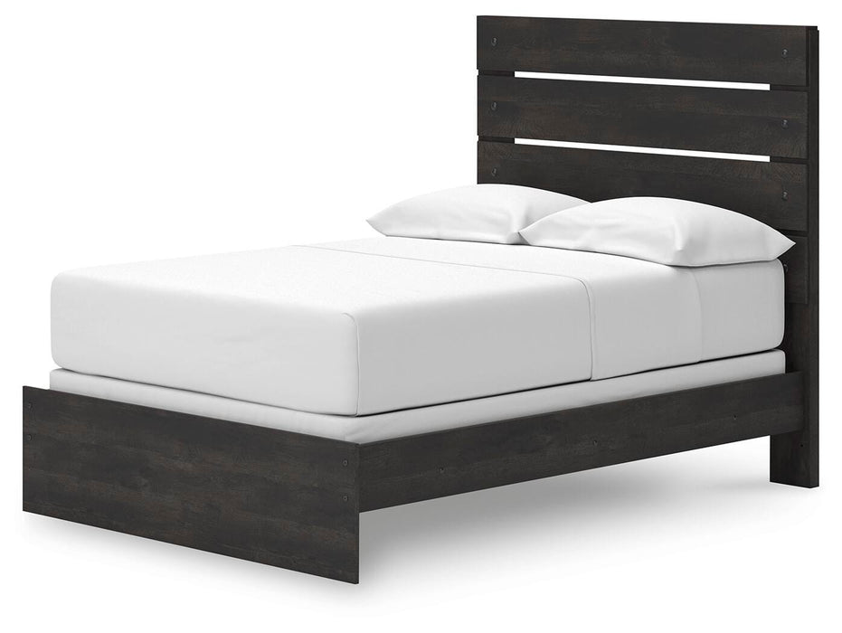 Hollivern Full Panel Bed, Dresser, Mirror and Nightstand