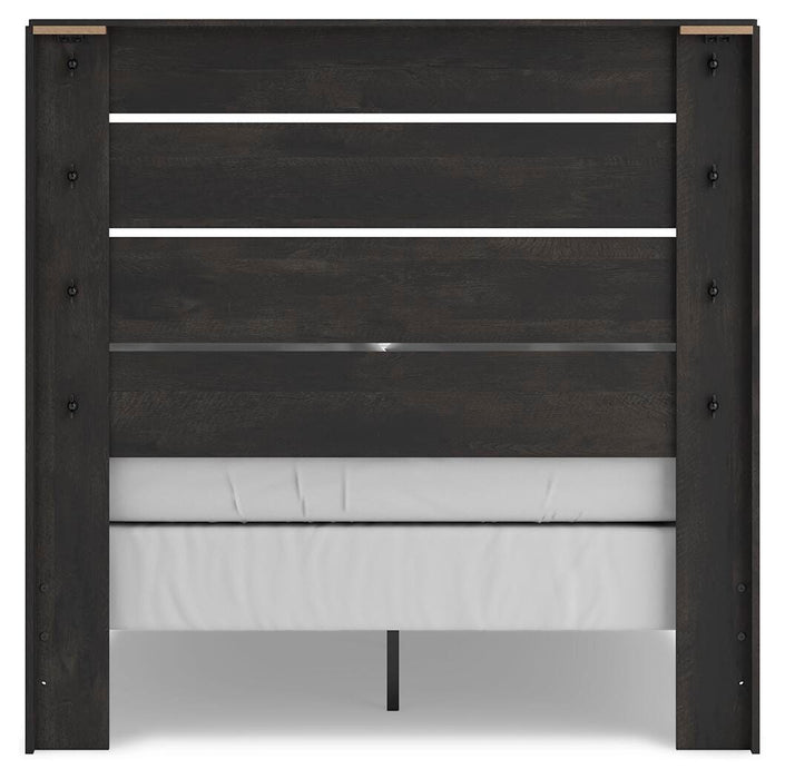 Hollivern Full Panel Bed, Dresser and Mirror