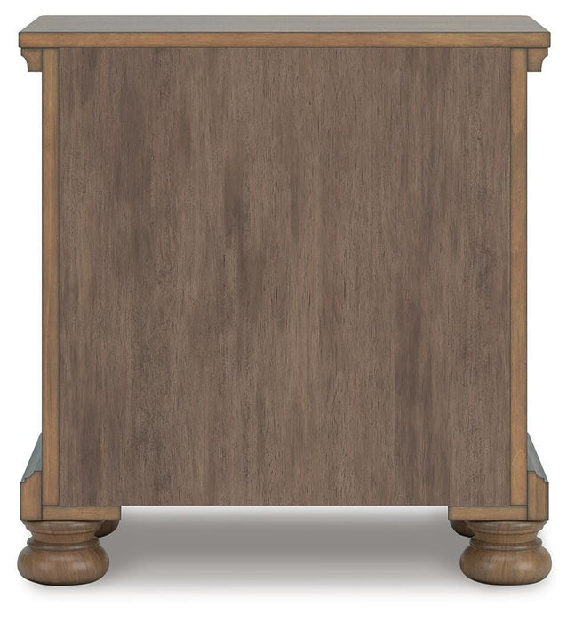 Feddinger King Panel Bed with Mirrored Dresser, Chest and Nightstand