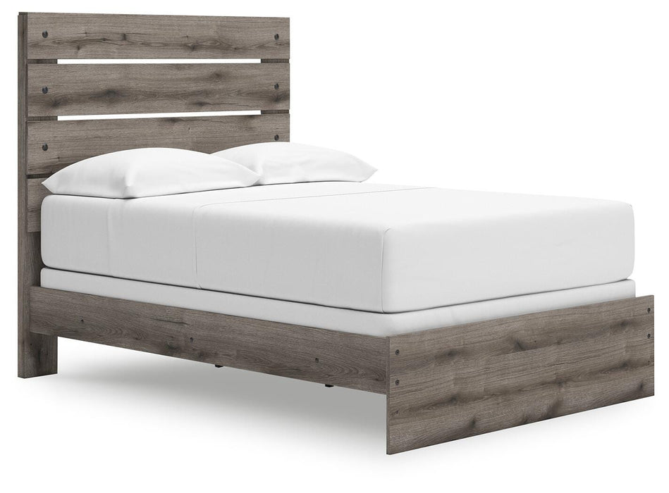 Graystorm Full Panel Bed, Dresser, Mirror, Chest and Nightstand