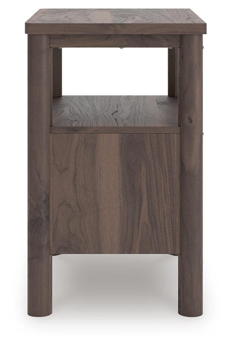 Pamytta Full Upholstered Panel Bed, Dresser, Mirror, Chest and Nightstand