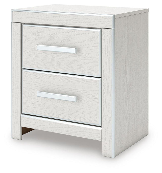 Zuraleus Queen Upholstered Panel Bed, Dresser, Mirror, Chest and Nightstand