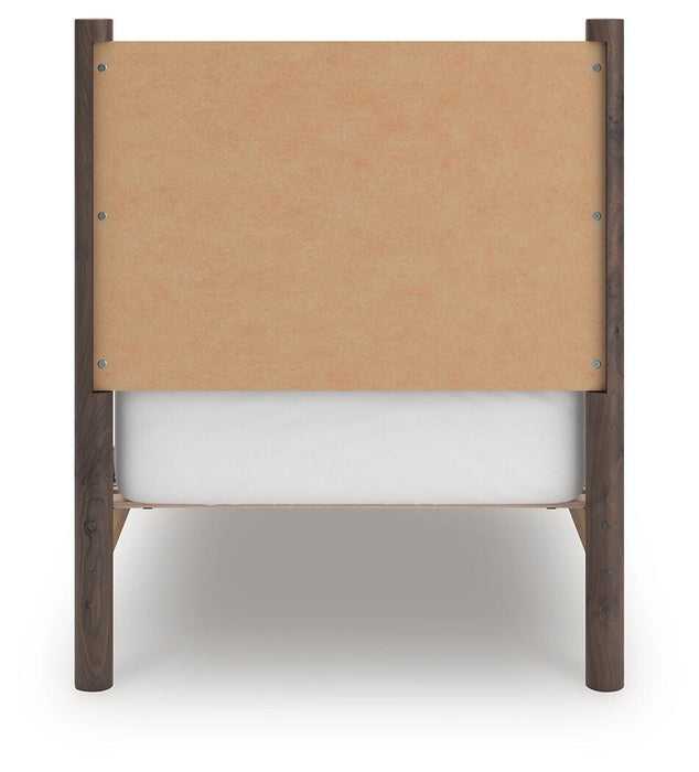 Pamytta Twin Panel Platform Bed, Dresser, Mirror, Chest and Nightstand