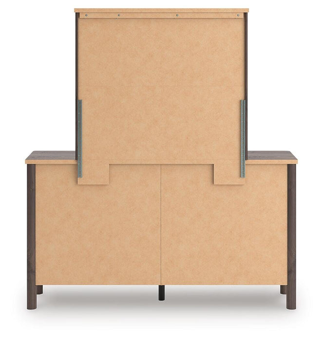 Pamytta Twin Panel Bed, Dresser and Mirror
