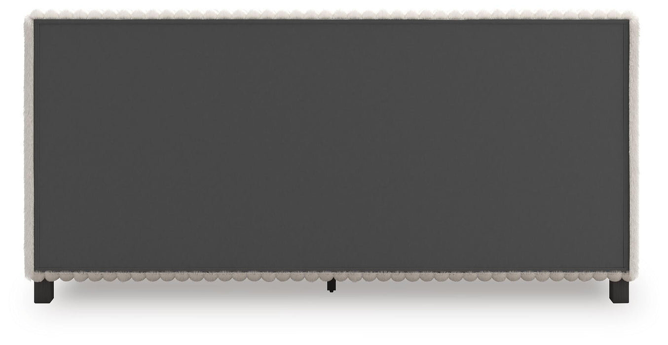Zuraleus King Upholstered Bed, Dresser, Mirror, Chest and Nightstand