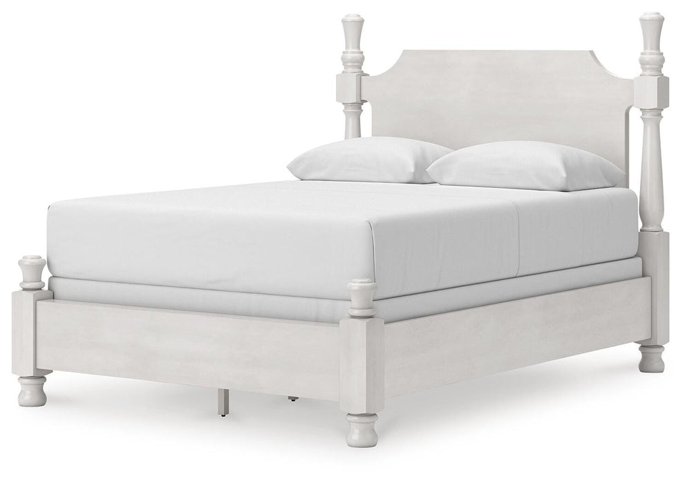 Rowlenstown Queen Poster Bed, Dresser, Mirror and Nightstand