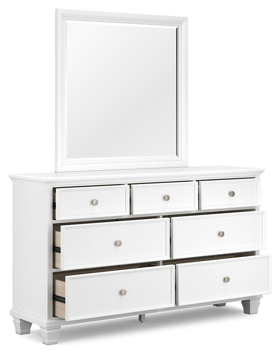 Fortman Full Panel Storage Bed, Dresser, Mirror and Nightstand