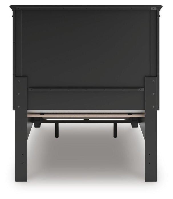 Lanolee Twin Panel Storage Bed, Dresser and Mirror
