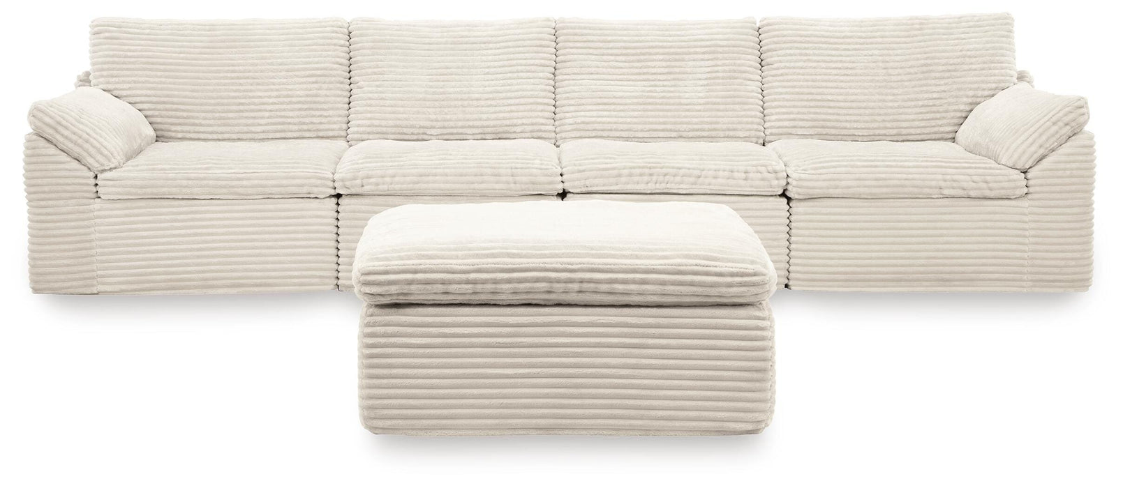 Ashley Express - Fannin 4-Piece Sectional with Ottoman