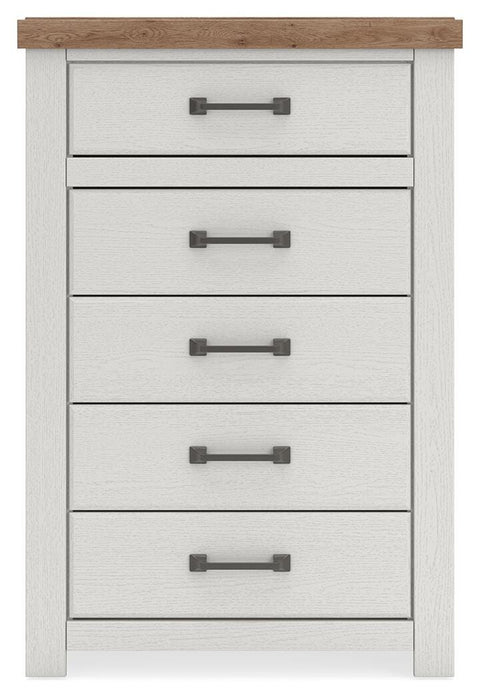 Savonport King Panel Bed, Dresser, Mirror, Chest and Nightstand
